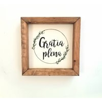 Auf Bestellung. Gratia Plena. Wanddekoration. Religiöser Dekor. Landhausstil. Ave Maria. Voller Anmut. Hochzeitsgeschenk. Geschenke Für Sie Auf Bestellung. Gratia Plena. Wanddekoration. Religiöser Dekor. Landhausstil. Ave Maria. Voller Anmut. Hochzeitsgeschenk. Geschenke Für Sie von HardyDesignBoutique