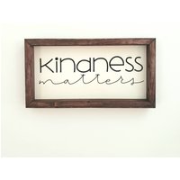 Freundlichkeit Zählt. Landhausstil. Christliche Kunst. Wohndekor. Geschenke Für Kinder. Schilder Aus Holz. Unter 50. Kostenloser Versand von HardyDesignBoutique