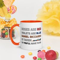 Daniel Ricciardo Tasse - Dr3 Fan Mclaren Geburtstagsgeschenk Geschenk Für Sie Ihn F1 Rosen Sind Rot von HareAndTheTortoiseCo