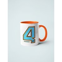 Lando Norris Racing Number #4 2022 Tasse - Fan Mclaren Geschenk Für Sie Ihn F1 Formel 1 von HareAndTheTortoiseCo