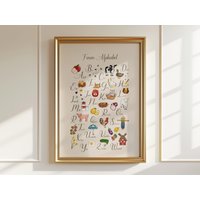 Bauernhof Alphabet Poster Aquarell Cottagecore Kinderzimmer Wandkunst Bauernhof Alphabet Poster Aquarell Cottagecore Kinderzimmer Wandkunst von HarelisoShop