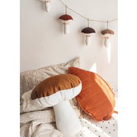 Dekoratives Kissen in Pilzform 100% Leinen von HarelisoShop