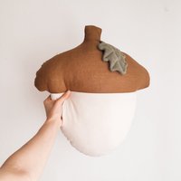 Eichelförmiges Leinenkissen Dekoratives Herbstkissen Aus 100% Leinen Eichelförmiges Leinenkissen Dekoratives Herbstkissen Aus 100% Leinen von HarelisoShop