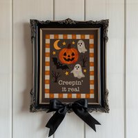 Halloween Kunstdruck Gruselige Geister & Fledermäuse Halloween Kunstdruck Gruselige Geister & Fledermäuse von HarelisoShop