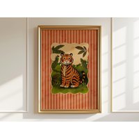 Tiger Im Dschungel Kunstdruck Tiger Im Dschungel Kunstdruck von HarelisoShop
