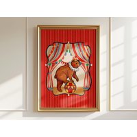 Zirkusbär Kunstdruck Zirkusbär Kunstdruck von HarelisoShop