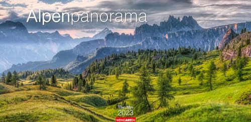 Alpenpanorama Kalender 2023. Die Berge der Schweiz, Deutschlands und Österreichs in einem Großformat-Kalender. Atemberaubende Ausblicke in einem großen Wandkalender. von Harenberg u.Weingarten