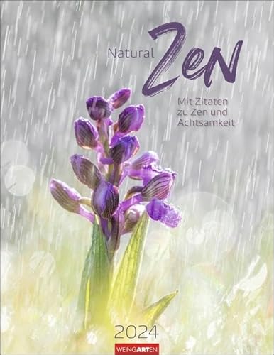 Natural Zen Kalender 2024. In der Ruhe liegt die Kraft. Naturkalender mit achtsamen Zitaten und meditativen Motiven. Wandkalender 2024 mit Monatskalendarium.: Mit Zitaten zu Zen und Achtsamkeit von Harenberg u.Weingarten
