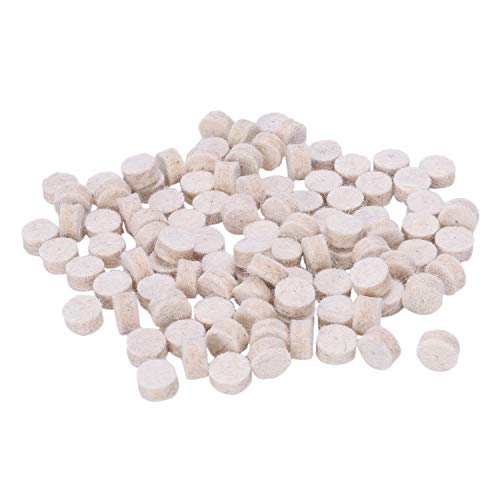 Harewtwy 100 StüCke Wollfilz Polieren Polieren Runde Rad Werkzeug + 2 Schaft für Rotary von Harewtwy