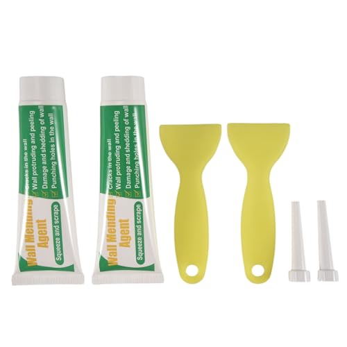 Harewtwy 2 Packungen Wandreparaturmittel, Trockenbau Reparaturset mit WandoberfläChen Reparaturschaber und Spitzen, Selbstklebender Trockenbau Reparaturspachtel Harewtwy 2 Packungen Wandreparaturmittel, Trockenbau Reparaturset mit WandoberfläChen Reparaturschaber und Spitzen, Selbstklebender Trockenbau Reparaturspachtel von Harewtwy