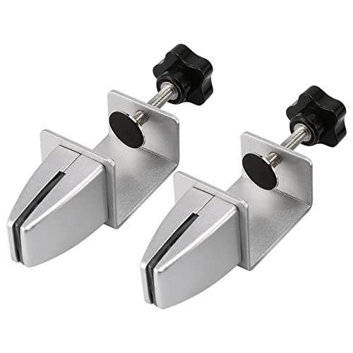 Harewtwy 2-Teilige Nieschutz-Klemmhalterung Schreibtisch-Trennwandklemme für 1/8- Bis 1-Dicke Acrylplatten Einstellbare C-Form-Klemme von Harewtwy