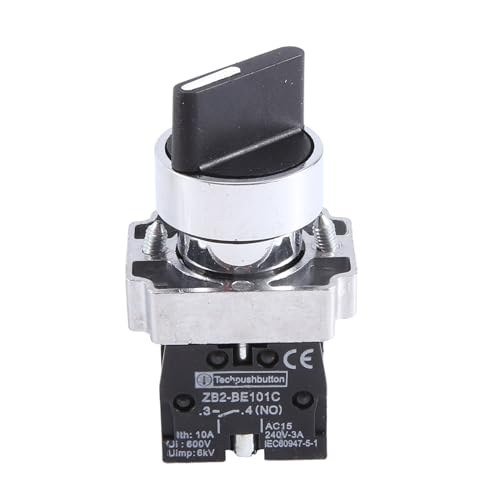 Harewtwy 22mm Stromstoss 2 NO 3-Position Drehschalter Wahlschalter ZB2-BE101C Schwarz Harewtwy 22mm Stromstoss 2 NO 3-Position Drehschalter Wahlschalter ZB2-BE101C Schwarz von Harewtwy