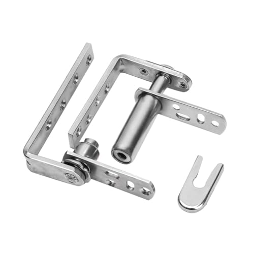 Harewtwy 2er-Pack Café-Türscharniere, Schwingtürbeschläge Aus Edelstahl 304, Salontürscharniere, Selbstschließend, für Schwingtüren, Langlebig, Einfach zu Verwenden M von Harewtwy