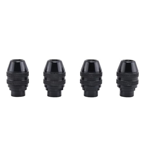 Harewtwy 4-Teiliges Schnellwechselfutter Multifunktions-Universal-Mini-Bohrfutter Ohne SchlüSsel für -Elektroschleifwerkzeug 0,4-3,2 Mm von Harewtwy
