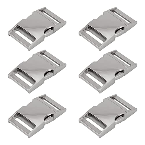 Harewtwy 6 StüCk Paracord-Armbandschnallen 6 StüCk Metallschnallen mit Schnellverschluss GüRtelschnalle, 1 Silber Harewtwy 6 StüCk Paracord-Armbandschnallen 6 StüCk Metallschnallen mit Schnellverschluss GüRtelschnalle, 1 Silber von Harewtwy