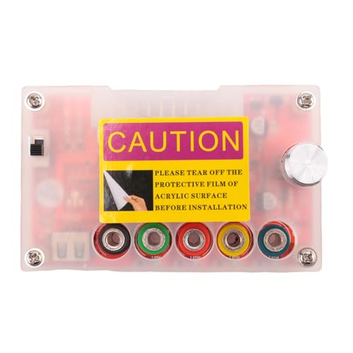 Harewtwy ATX 24Pin Power Breakout Board mit ADJ-Einstellbarem Spannungsknopf und Acrylschalen-Kit-Spannungsregler von Harewtwy