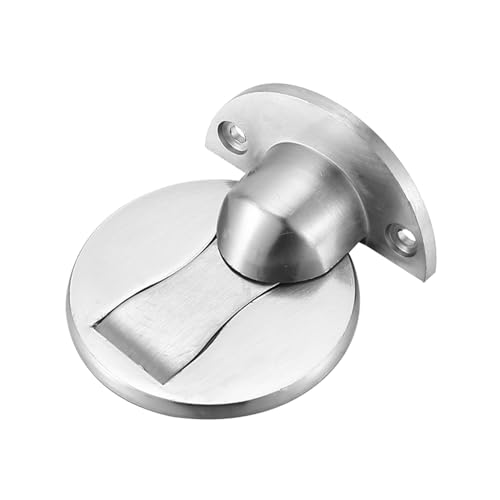 Harewtwy Boden Magnet TüR Stopper - Unsichtbarer Magnetischer TüR Stopper, Magnete TüR Stopper Wand StüTze Offen Halten (Silber) von Harewtwy