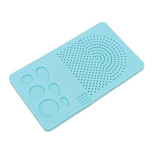 Harewtwy Guide Quilling Board Tragbares Quilling-Strickbrett Papiergitter Guide Wickelscheibe mit Pins Aufbewahrungsbox Blau von Harewtwy