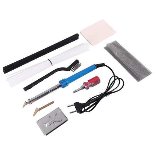 Harewtwy KunststoffschweißEn, 80-W-KunststoffschweißMaschinen-Set Kunststoffreparaturmaschine für AutostoßStangen mit 2 LöTkolbenspitzen EU-Stecker von Harewtwy