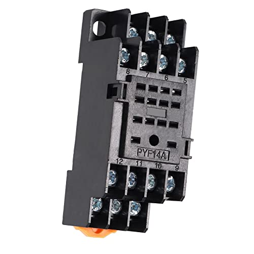 Harewtwy PYF14A DIN Schiene Power Relais Sockel Basis 14 Pin fuer MY4NJ HH54P MY4 von Harewtwy