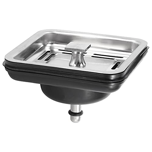 Harewtwy Rostfreier Stahl Vierkant Waschbecken Sieb Stecker KüChen SpüLe Abfluss Netz Stopper Korb Sieb Abfall Stecker KüChen GeräTe von Harewtwy
