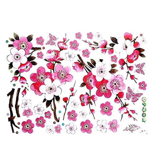 Harewtwy Wand Aufkleber Aufkleber - Abnehmbare KirschblüTen Zweig Wandtattoo Wandbilder - DIY Schlafzimmer Wand Aufkleber Harewtwy Wand Aufkleber Aufkleber - Abnehmbare KirschblüTen Zweig Wandtattoo Wandbilder - DIY Schlafzimmer Wand Aufkleber von Harewtwy