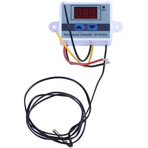 Harewtwy Xh-W3001 Dc12V Alle Zweck Digital Led Temperatur Regler Thremostat Mit Sensor 2 Stufen Heiz Und Kühl von Harewtwy