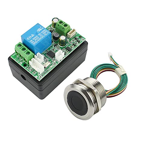 Harewtwy Zugriffskontrolle Fingerabdruck-Steuerplatine 7-30 V Fingerabdruck-Identifikationsmodul DIY-Relais-TüRschloss-Controller, S4 von Harewtwy