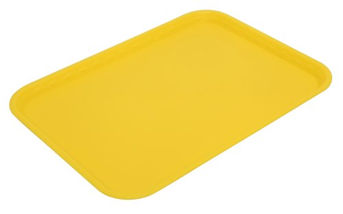 Harfield Tablett, flach, 41 x 30 cm, Polypropylen, gelb, 41 X 30cm von Harfield