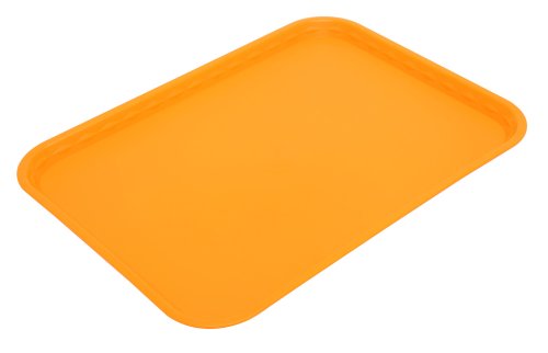 Harfield Tablett, flach, 41 x 30 cm, Polypropylen, orange, 41 X 30cm von Harfield