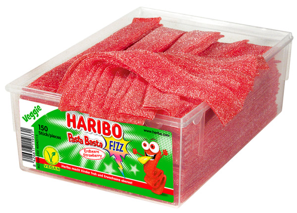 Haribo Pasta Basta Erdbeer Veggie 150 Stück Haribo Pasta Basta Erdbeer Veggie 150 Stück von Haribo