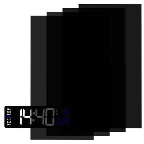 4 Blätter LED Licht Dimmer Folie Selbstklebend LED Abdeckung dimmen 50%~80% Lichtdimmer Aufkleber Abdunklungsfolie für Lichtwecker Router Fernseher Elektronikgeräte von Hariendny