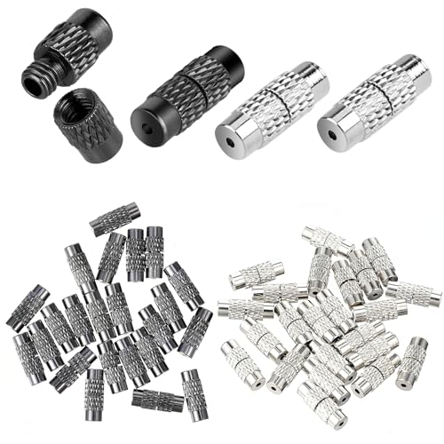 50 Stück Armbandverschlüsse und Verschlüsse, Silber und Schwarz, DIY-Armbandenden mit Schraubverschlüssen, Messing für Schmuckherstellung, Taillenperlen und mehr 50 Stück Armbandverschlüsse und Verschlüsse, Silber und Schwarz, DIY-Armbandenden mit Schraubverschlüssen, Messing für Schmuckherstellung, Taillenperlen und mehr von Hariendny