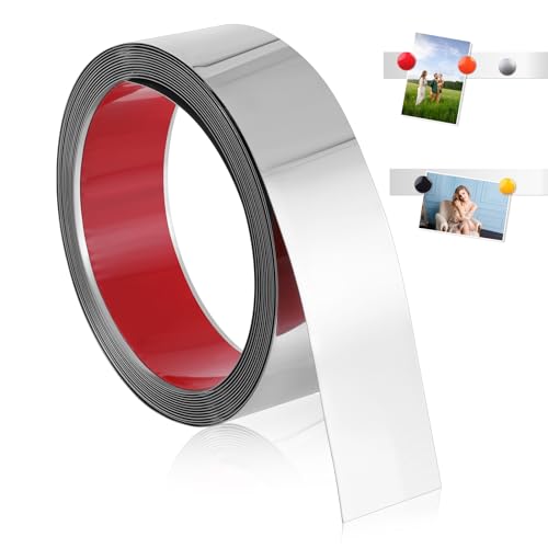 Selbstklebende Rückseite, Metallstreifen für Magnete, 5 m x 4,1 cm, flexible eisenhaltige Memo-Streifen, starkes Abziehen und Aufkleben, eisenhaltiges Klebeband, Rolle für Schule, Werkstatt, Büro Selbstklebende Rückseite, Metallstreifen für Magnete, 5 m x 4,1 cm, flexible eisenhaltige Memo-Streifen, starkes Abziehen und Aufkleben, eisenhaltiges Klebeband, Rolle für Schule, Werkstatt, Büro von Hariendny