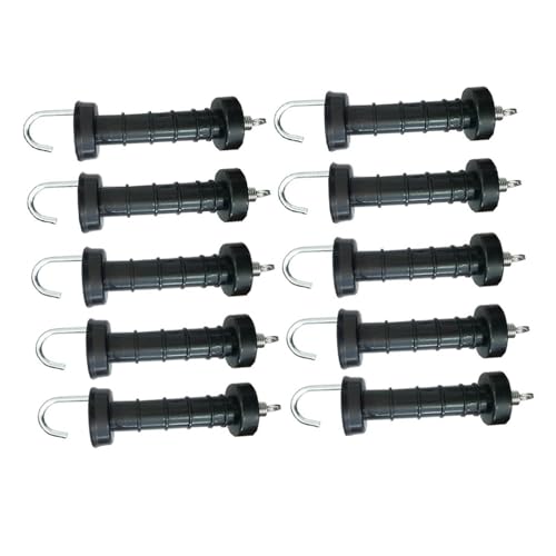 Harilla 10pcs Electric Zaun Gate Griff Isolatoren Außerhalb Der Schwarzen Außenstart Im Freien Im Freien von Harilla