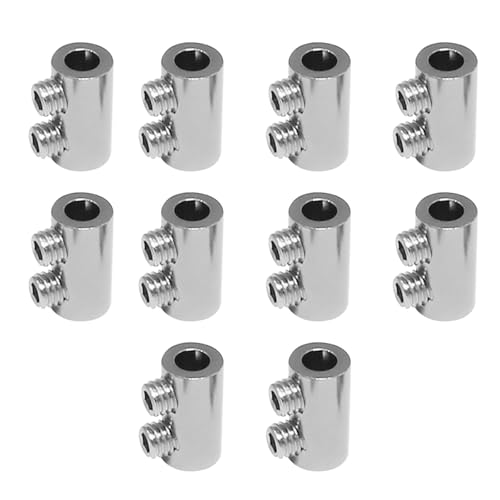 Harilla 10x Drahtseil Kabelklemmen Drahtseilclips Robuste Verriegelung Kabelclipbeschläge Multifunktionales Befestigungszubehör Doppellöcher Harilla 10x Drahtseil Kabelklemmen Drahtseilclips Robuste Verriegelung Kabelclipbeschläge Multifunktionales Befestigungszubehör Doppellöcher von Harilla