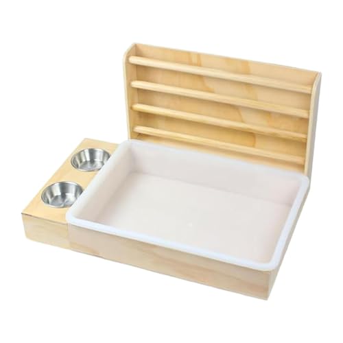 Harilla Bunny Feeder Krippe mit Katzenklo Schüsseln Waterer Holz Kaninchen Feeder für Harilla Bunny Feeder Krippe mit Katzenklo Schüsseln Waterer Holz Kaninchen Feeder für von Harilla