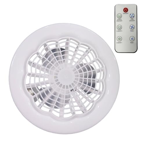 Harilla Deckenventilator mit Licht Modernes LED Fanlampe 2-in-1 Funktion Energiesparend PP Material für Schlafzimmer Wohnzimmer Balkon Küche Dekoration Harilla Deckenventilator mit Licht Modernes LED Fanlampe 2-in-1 Funktion Energiesparend PP Material für Schlafzimmer Wohnzimmer Balkon Küche Dekoration von Harilla