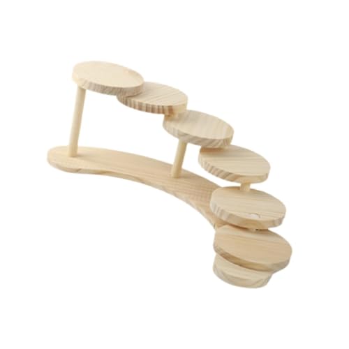 Harilla Display Rack Holz Display Riser Stand Dekoration Vielseitig Ausstellung Stand Tabletop Cupcake Holz Ständer Display Riser Regal, 45 Cmx13.5 cm von Harilla