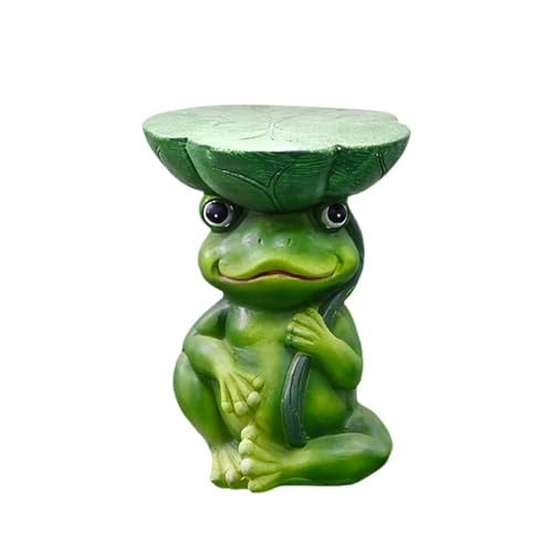 Harilla Frosch Hocker Cartoon Frosch Gartenfigur Dekorative Harz Skulptur Sitz Tier Bank Handgefertigt aus Wetterbeständigem Material für Balkon Harilla Frosch Hocker Cartoon Frosch Gartenfigur Dekorative Harz Skulptur Sitz Tier Bank Handgefertigt aus Wetterbeständigem Material für Balkon von Harilla