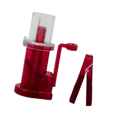 Harilla Kleine Strickmühle Haushaltshandspulen -Knitter tragbares Strickwerkzeug Robustes Verzierungsmaschine für Liebhaber Kinder, Rot von Harilla