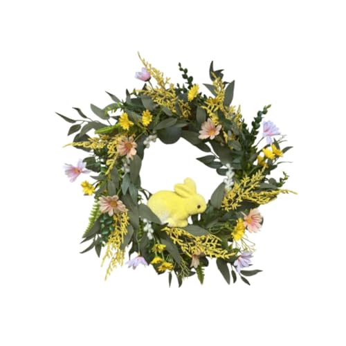 Harilla Künstliche Kranz Osterhasen Kranz Eingangstür Geschenk Ornament Dekor Grün Girlande für Hochzeit zu Hause Fenster Urlaub Harilla Künstliche Kranz Osterhasen Kranz Eingangstür Geschenk Ornament Dekor Grün Girlande für Hochzeit zu Hause Fenster Urlaub von Harilla