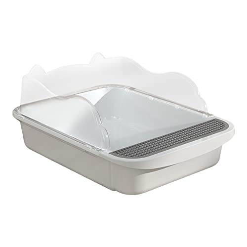 Harilla Offene Katzentoilette, Tiefe Toilette, Langlebige Katzentoilette für Haushalte mit Einer Oder Mehreren Katzen, 43x28x18cm Weiß Harilla Offene Katzentoilette, Tiefe Toilette, Langlebige Katzentoilette für Haushalte mit Einer Oder Mehreren Katzen, 43x28x18cm Weiß von Harilla
