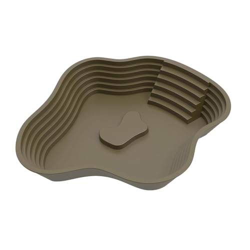 Harilla Schildkröten-Wassernapf mit Rampe, Schildkröten-Badebecken, Aquarium-Ornament, Schildkröten-Aquarium-Sonnenplattform, Futternapf für Schlangen, Dunkelgrün Harilla Schildkröten-Wassernapf mit Rampe, Schildkröten-Badebecken, Aquarium-Ornament, Schildkröten-Aquarium-Sonnenplattform, Futternapf für Schlangen, Dunkelgrün von Harilla