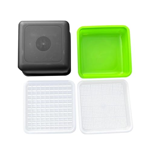 Harilla Sprossenbox, Pflanzbox, Praktisch, Sprossenschale, Anzuchtschale für Hausgarten, Küche, Gewächshaus, Innenbereich, 4 Stück Harilla Sprossenbox, Pflanzbox, Praktisch, Sprossenschale, Anzuchtschale für Hausgarten, Küche, Gewächshaus, Innenbereich, 4 Stück von Harilla