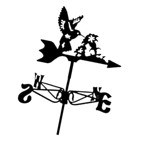 Harilla Vogel Metall Wetterfahne Tier Windfahne Vintage Eisen Kunst Ornament Windrichtungsanzeiger für Deck Farm Outdoor Zaun, Kolibri Harilla Vogel Metall Wetterfahne Tier Windfahne Vintage Eisen Kunst Ornament Windrichtungsanzeiger für Deck Farm Outdoor Zaun, Kolibri von Harilla