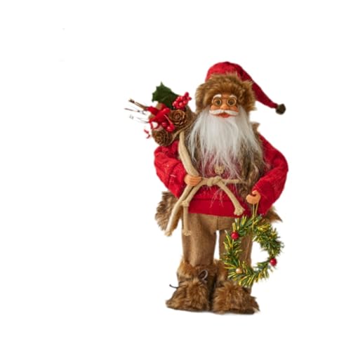 Harilla Weihnachtsmann-Puppe, Weihnachtsdekoration, Weihnachtsdeko, süßes Party-Ornament für Esszimmer, Eingangsbereich, Zuhause, 15 X 5 X 30 cm von Harilla