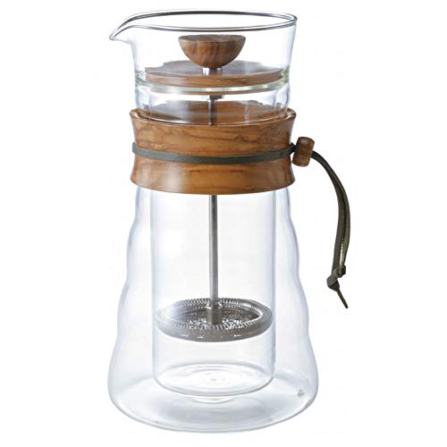 Hario Kaffeezubereiter, Glas, Holz, Transparent, 2 Tassen von HARIO