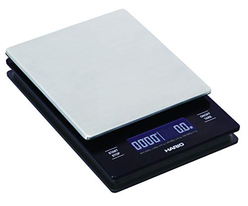 Hario V60 Metal Drip Scale - Feinwaage mit Timer - Edelstahl von HARIO