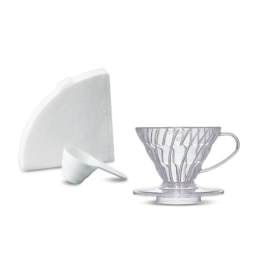Hario VD-01-T-EU Kaffeebrüher, Filterpapier, Schaufel, V60, Kunststoff Hario VD-01-T-EU Kaffeebrüher, Filterpapier, Schaufel, V60, Kunststoff von HARIO